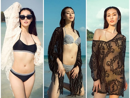 Sốc với hình ảnh gái ngoan đoan chính đi biển-16