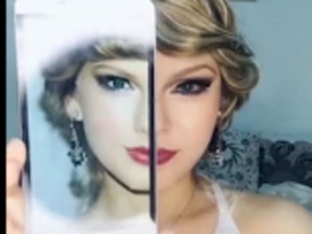 Sốc khi xem cô gái biến thành Taylor Swift