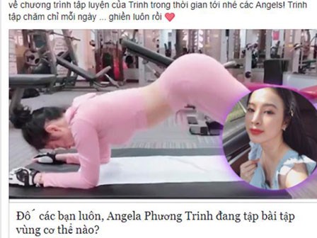 HOT: Angela Phương Trinh khoe clip tập gym, dân mạng 