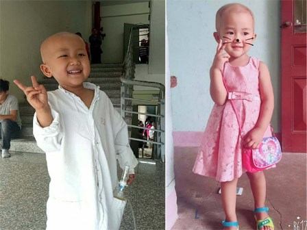 Xúc động câu nói “con sẽ khỏe mạnh” của bé gái 4 tuổi mắc bệnh ung thư