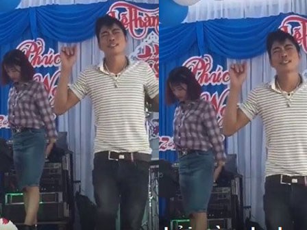 Giọng hát của cô gái bị lu mờ bởi màn phụ họa này