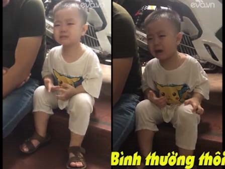 Cười ngả nghiêng với cậu bé lý trí cố tỏ ra mạnh mẽ mà nước mắt cứ tuôn rơi