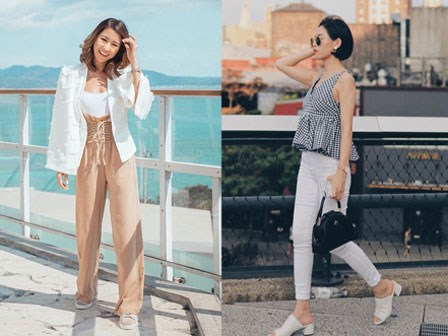 Sơmi cách điệu + quần jeans: quý cô châu Á đang khởi động mùa hè bằng combo điệu đà mà năng động này