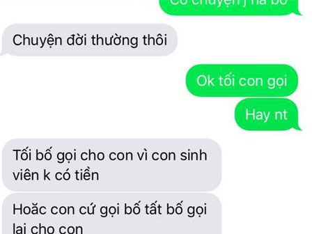 Nhắn tin phong cách các ông bố: Vừa troll con lại vừa tình cảm ra trò