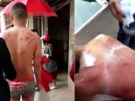 Chú rể bị lột trần, đánh đập rồi xát muối vào vết thương để biết trân trọng vợ