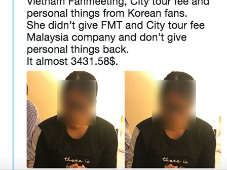 Nghi vấn người Việt bị bắt giữ tại Malaysia vì lừa đảo tiền vé của hàng loạt fan Hàn