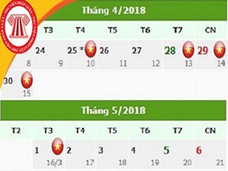 Chính thức có Lịch nghỉ Giỗ Tổ Hùng Vương, 30/4 và 01/5/2018