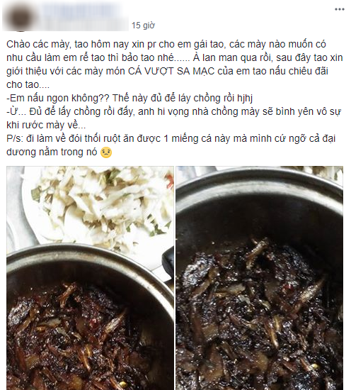 Được nấu cho món cá vượt sa mạc, anh trai thở dài đòi gả em gái đi xa vì: Cứ ngỡ cả đại dương nằm trong đó!-1