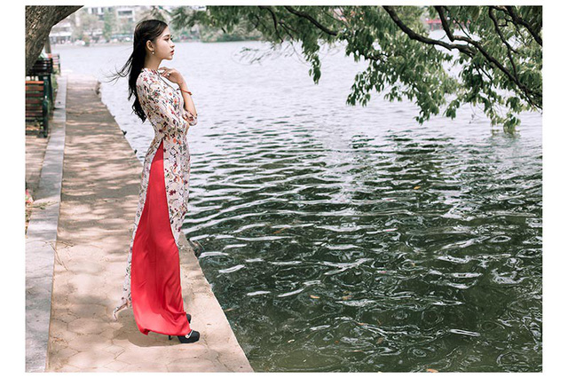 Ảnh đẹp xuất thần của cô gái Sài thành mơ ước diện áo dài ở Hà Nội-10