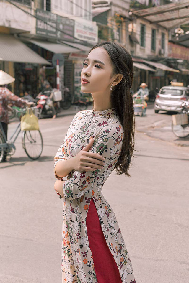 Ảnh đẹp xuất thần của cô gái Sài thành mơ ước diện áo dài ở Hà Nội-4