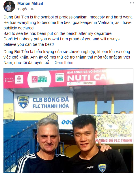 HLV Thanh Hóa vừa mất ghế nhắn nhủ Bùi Tiến Dũng: Cậu sẽ trở thành thủ môn giỏi nhất-2