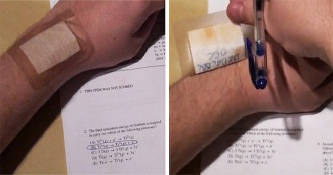 Sốc với những chiêu độc quay cóp trong mùa thi-8