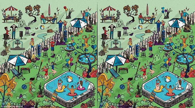 8 điểm khác biệt giữa hai bức tranh này là gì?-1