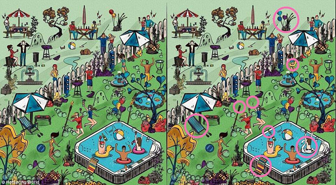 8 điểm khác biệt giữa hai bức tranh này là gì?-2