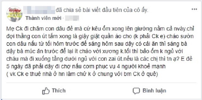 Mang tiếng lên chăm con dâu ở cữ mà cứ như đi nghỉ dưỡng, mẹ chồng vô tư nhất của năm đây rồi-1