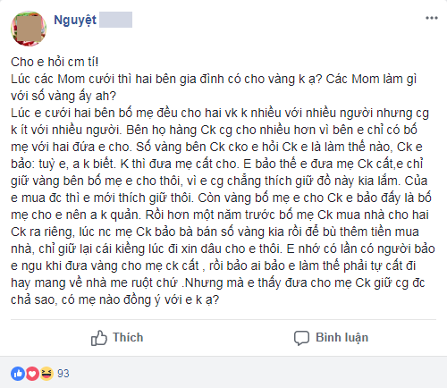 Bị mắng là ngu khi để mẹ chồng bán vàng cưới, nhưng lời nàng dâu trẻ đáp trả khiến ai nấy sững sờ-1