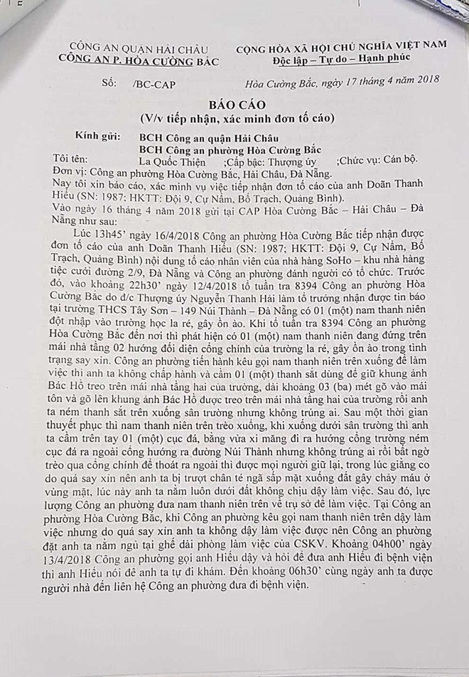 Sự thật choáng váng vụ du khách tố nhà hàng đánh khi quên mang tiền ở Đà Nẵng-1