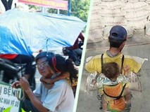 Chấp nhận khổ cực, những ông bố này vẫn “gồng mình” đem theo con nhỏ mưu sinh khắp nơi Chấp nhận khổ cực, những ông bố này vẫn “gồng mình” đem theo con nhỏ mưu sinh khắp nơi