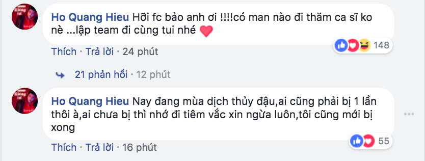 Bảo Anh nhập viện vì thủy đậu, Hồ Quang Hiếu không chỉ lên tiếng động viên mà còn rủ fan cùng đến thăm tình cũ-2