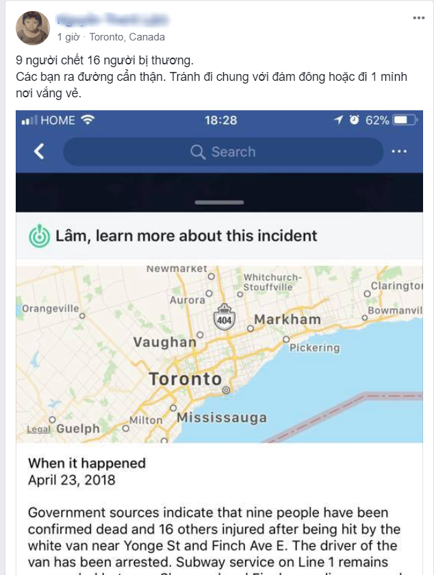Du học sinh Việt tại Canada hoang mang sau vụ xe điên đâm chết 10 người đi bộ-6