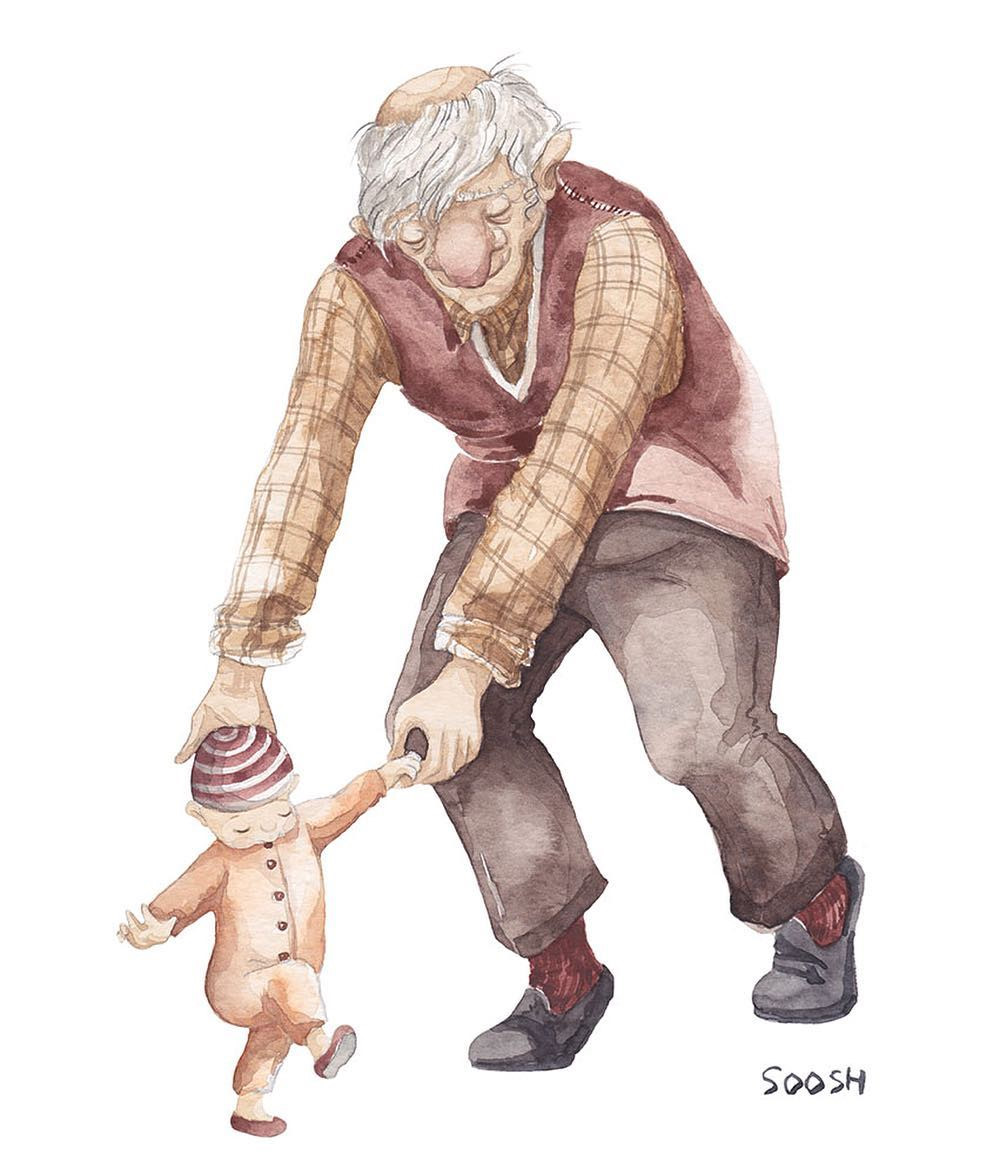 Bộ tranh về gia đình chạm tới cảm xúc người xem-7