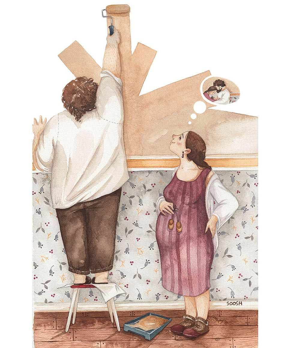 Bộ tranh về gia đình chạm tới cảm xúc người xem-12