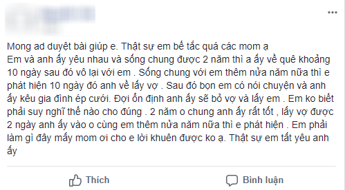 Sống chung suốt 2 năm, chàng đột ngột về quê cưới vợ vì gia đình ép, còn bảo nàng: Anh sẽ bỏ vợ lấy em-1