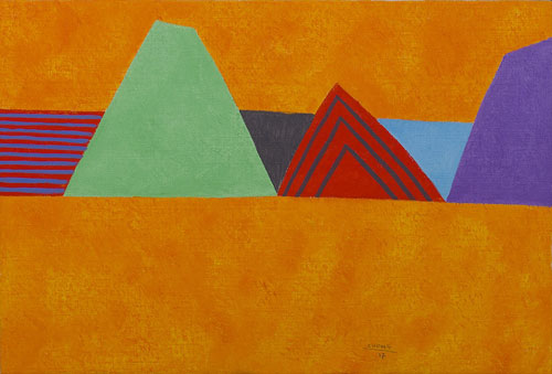 ‘Bóng và hình’- tranh tối giản hoàn toàn mới của Lê Thiết Cương-2