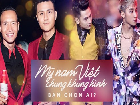 Mỹ nam Việt đứng chung một khung hình, bạn sẽ theo 