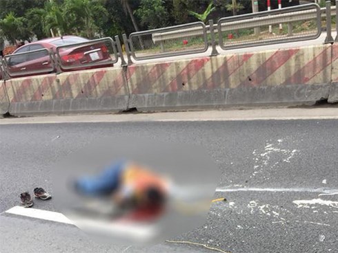 Nam công nhân kẻ vạch sơn đường bị ô tô đâm tử vong