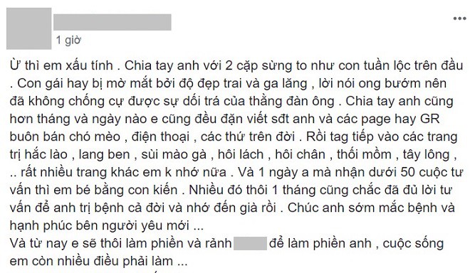 Cay cú vì bị cắm sừng, cô gái trả thù bằng cách bêu tên bạn trai trên khắp các trang chữa bệnh da liễu-1