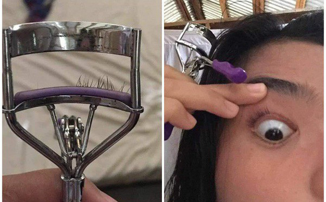 Uốn mi làm đẹp nhưng khi soi vào gương, cô gái chỉ muốn bật khóc-1