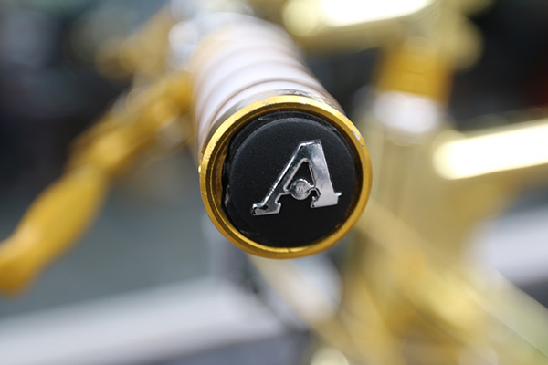 Lóa mắt trước chiếc xe đạp dát vàng dựng hững hờ trên vỉa hè Hà Nội-8