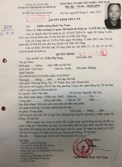 Hành trình truy bắt nữ quái” mang án tù chung thân-1