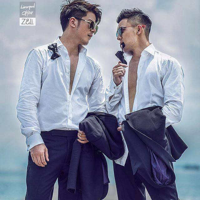 Cặp trai đẹp tung ảnh đám cưới thần sầu hơn cả phim khiến dân mạng lịm tim-7