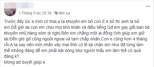 Bất bình với anh chàng chủ động khuyên bạn gái bỏ con, đến khi say rượu nhắn tin đòi xin nhận lại-1