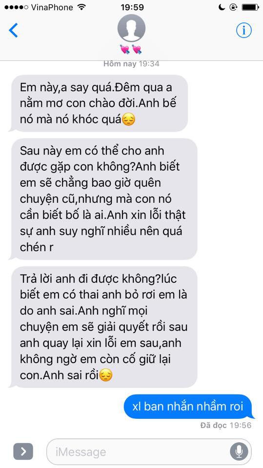 Bất bình với anh chàng chủ động khuyên bạn gái bỏ con, đến khi say rượu nhắn tin đòi xin nhận lại-2