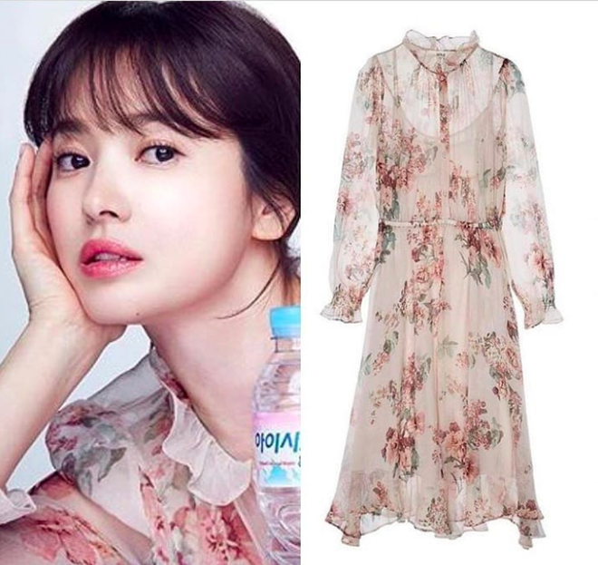 Cơn sốt của chiếc váy hoa quốc dân: Đến cả Song Hye Kyo cũng chọn mặc để đóng quảng cáo đây này!-3