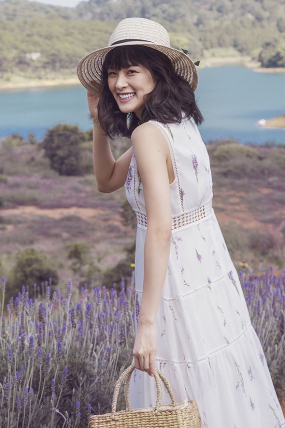 Hạ Vi đẹp sương khói trong mùa hoa oải hương-2