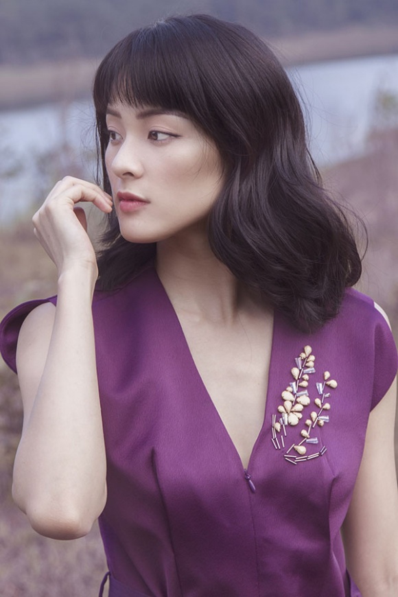 Hạ Vi đẹp sương khói trong mùa hoa oải hương-18