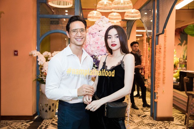 Nam tính ngời ngời, nhưng Kim Lý lại đụng hàng hết áo phông đến kính mắt với Kỳ Duyên-1