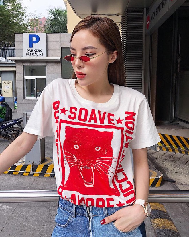 Nam tính ngời ngời, nhưng Kim Lý lại đụng hàng hết áo phông đến kính mắt với Kỳ Duyên-10