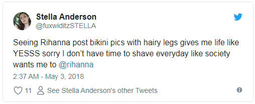 Nhiều cô nàng quyết không cạo lông chân nữa chỉ vì bức ảnh này của Rihanna-3