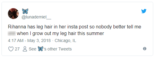 Nhiều cô nàng quyết không cạo lông chân nữa chỉ vì bức ảnh này của Rihanna-4