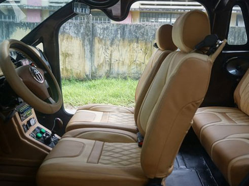 Học sinh lớp 11 chế ô tô điện chạy khắp làng ở Nam Định-4