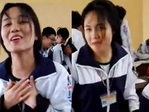 Chết cười với màn rap cực hài hước của nữ sinh đẹp như mộng