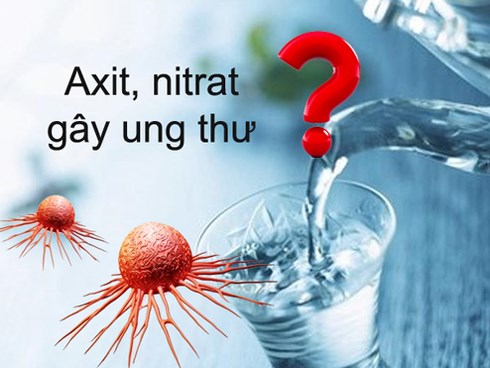 Sự thật chuyện nước lọc chứa cả axit và nitrat gây tổn hại tế bào, giúp ung thư phát triển