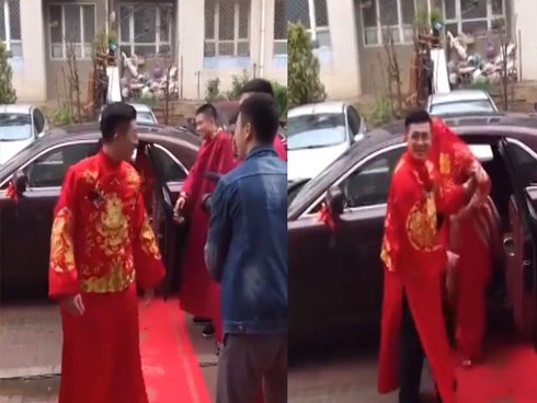 Chết cười cảnh chú rể 