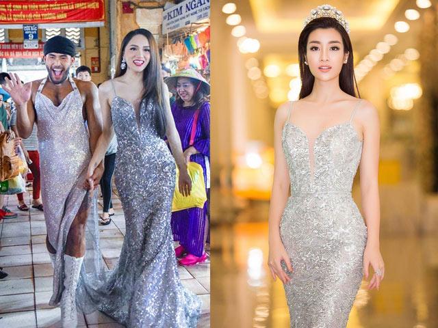 Cuộc chạm trán váy dạ hội mới nhất thuộc về 2 Hoa hậu đình đám, Mỹ Linh và Hương Giang-4