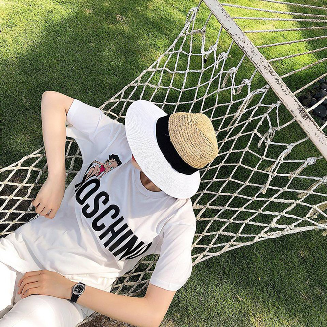 Học sao Việt cách chọn và kết hợp mũ cói sao cho thật duyên dáng khi diện cùng trang phục hè-9